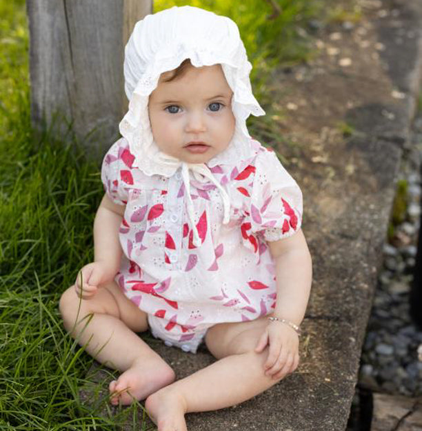 Eyelet Butterfly Baby Romper