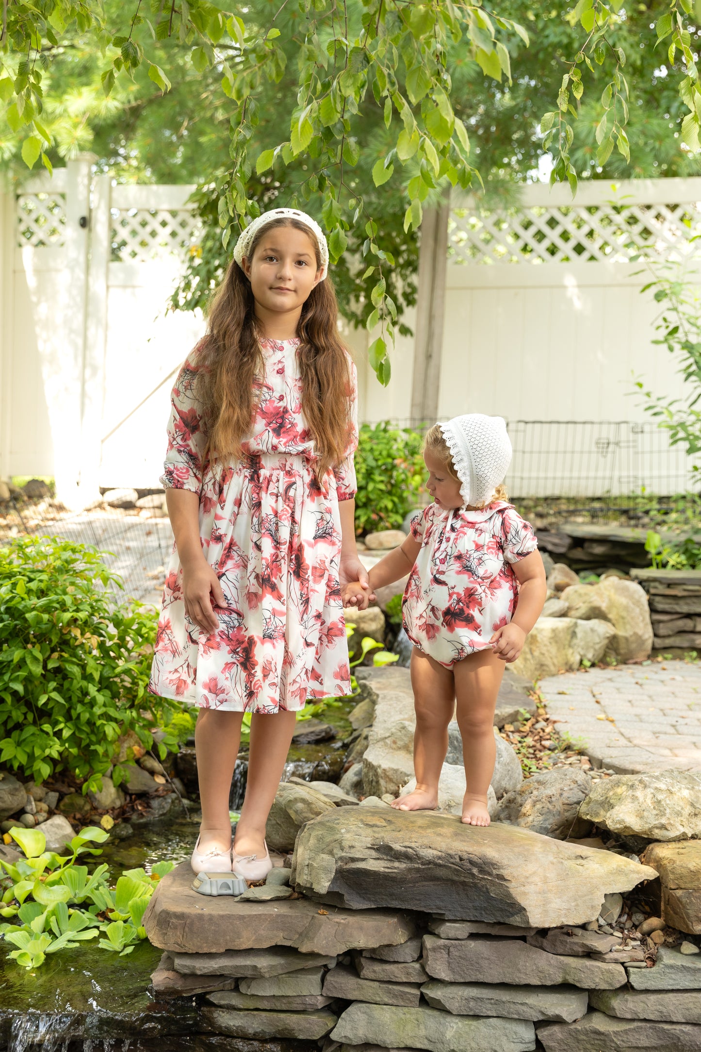 Ivory/Hotpink Print 2pc