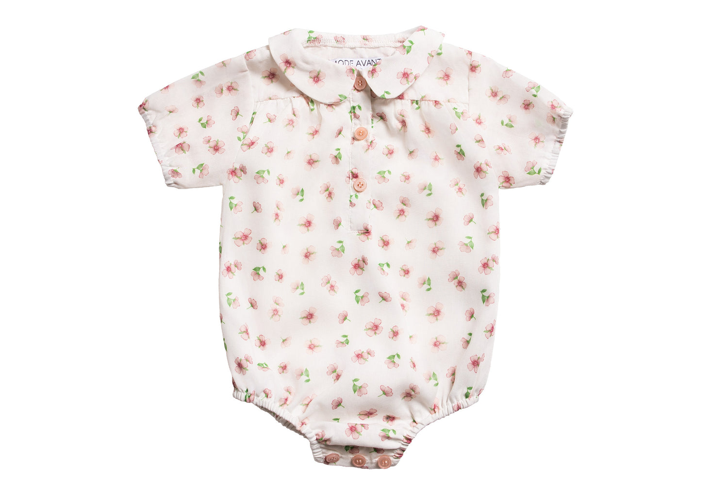 Soft Pink Floral Romper