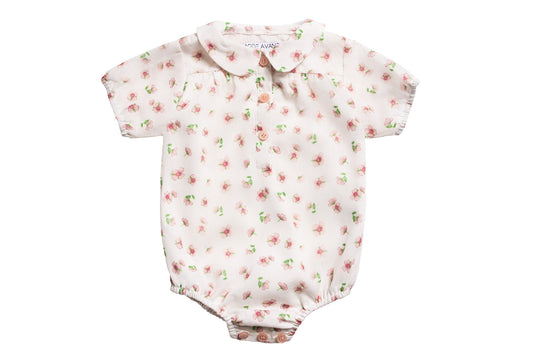 Soft Pink Floral Romper