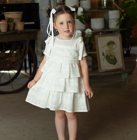 White Lace Tiered Jumper