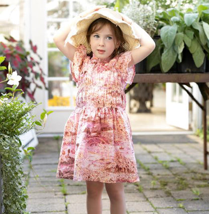 Pink Pima City Print Dress