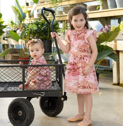 Pink Pima City Print Dress