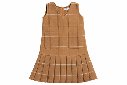 Beige Wool Pleat Jumper