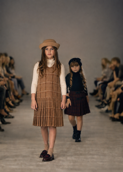 Beige Wool Pleat Jumper