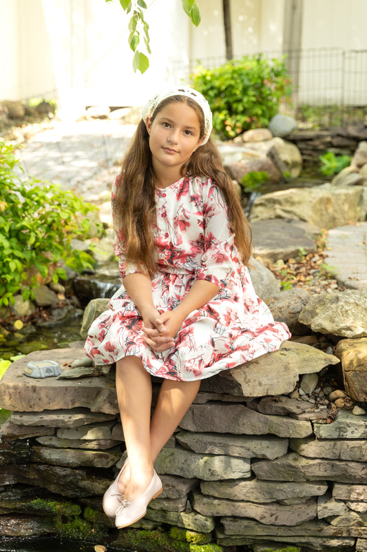 Ivory/Hotpink Print 2pc